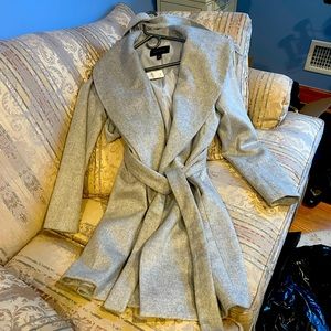 Ann Taylor “ Coatigan” sweater coat in light grey brand new size small